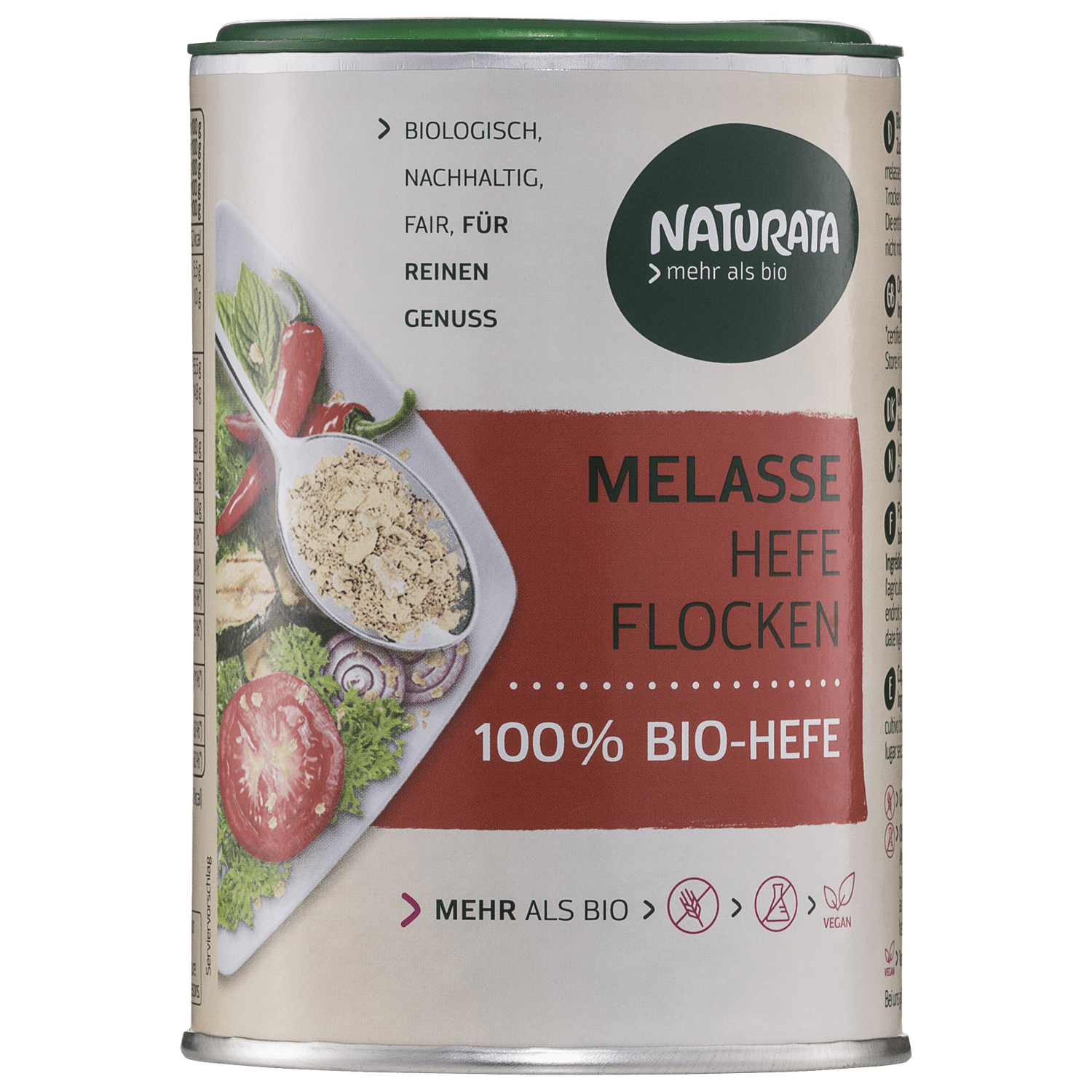 Melasse Hefeflocken, 100 % Bio-Hefe, 100 g
