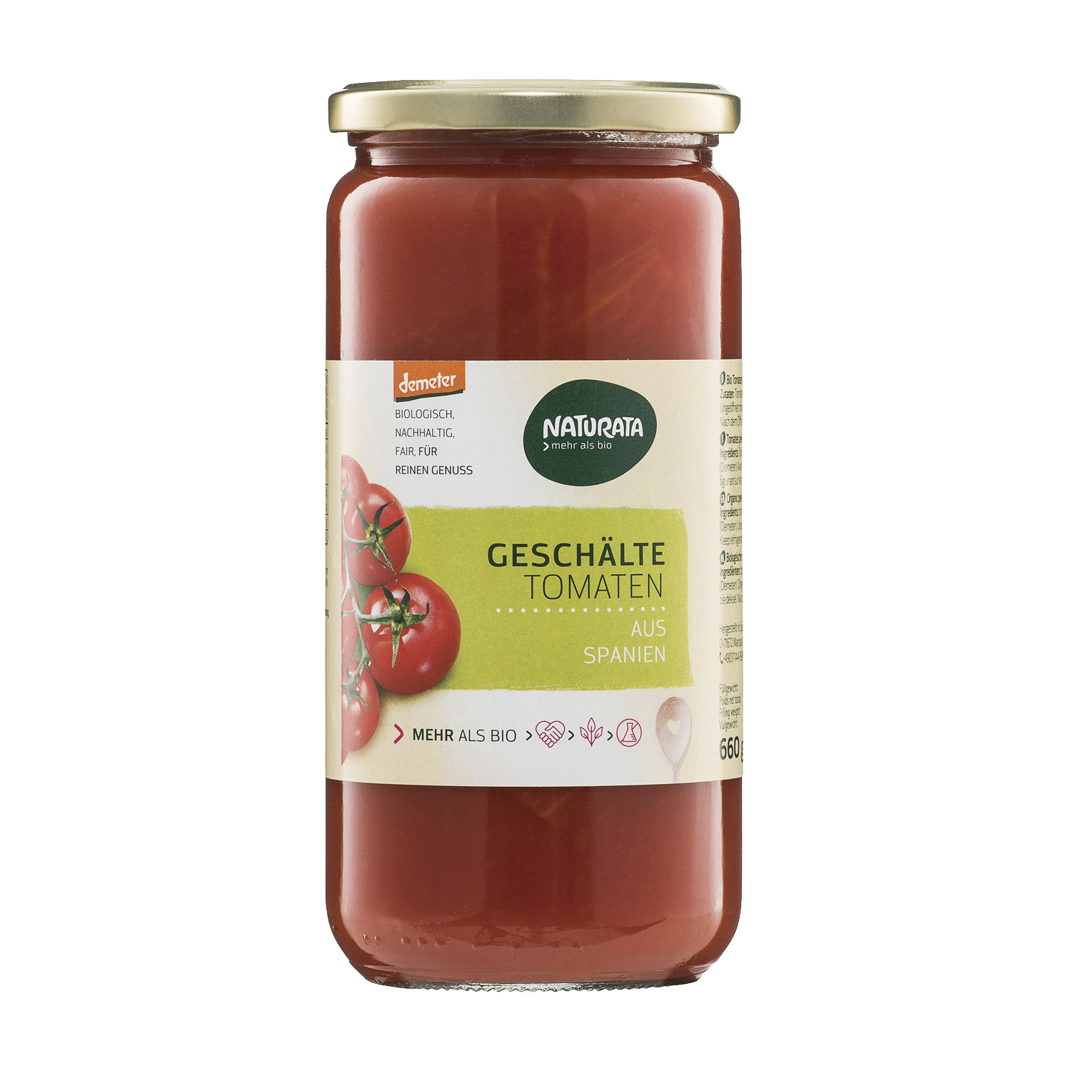 Geschälte Tomaten in Tomatensaft, 660 g